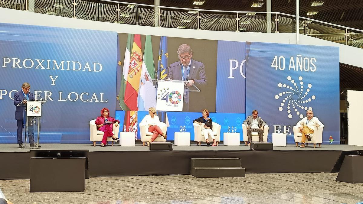 Christoph Strieder en el 40 aniversario de la Federación Española de Municipios y Provincias.