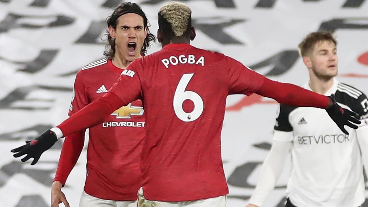 Pogba y Cavani, goleadores de la noche