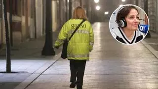 Pilar, la serena de Gijón que recorre 20 kilómetros cada noche para cuidar a su ciudad