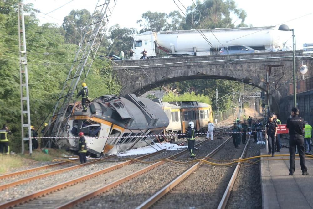 Accidente de tren en O Porriño