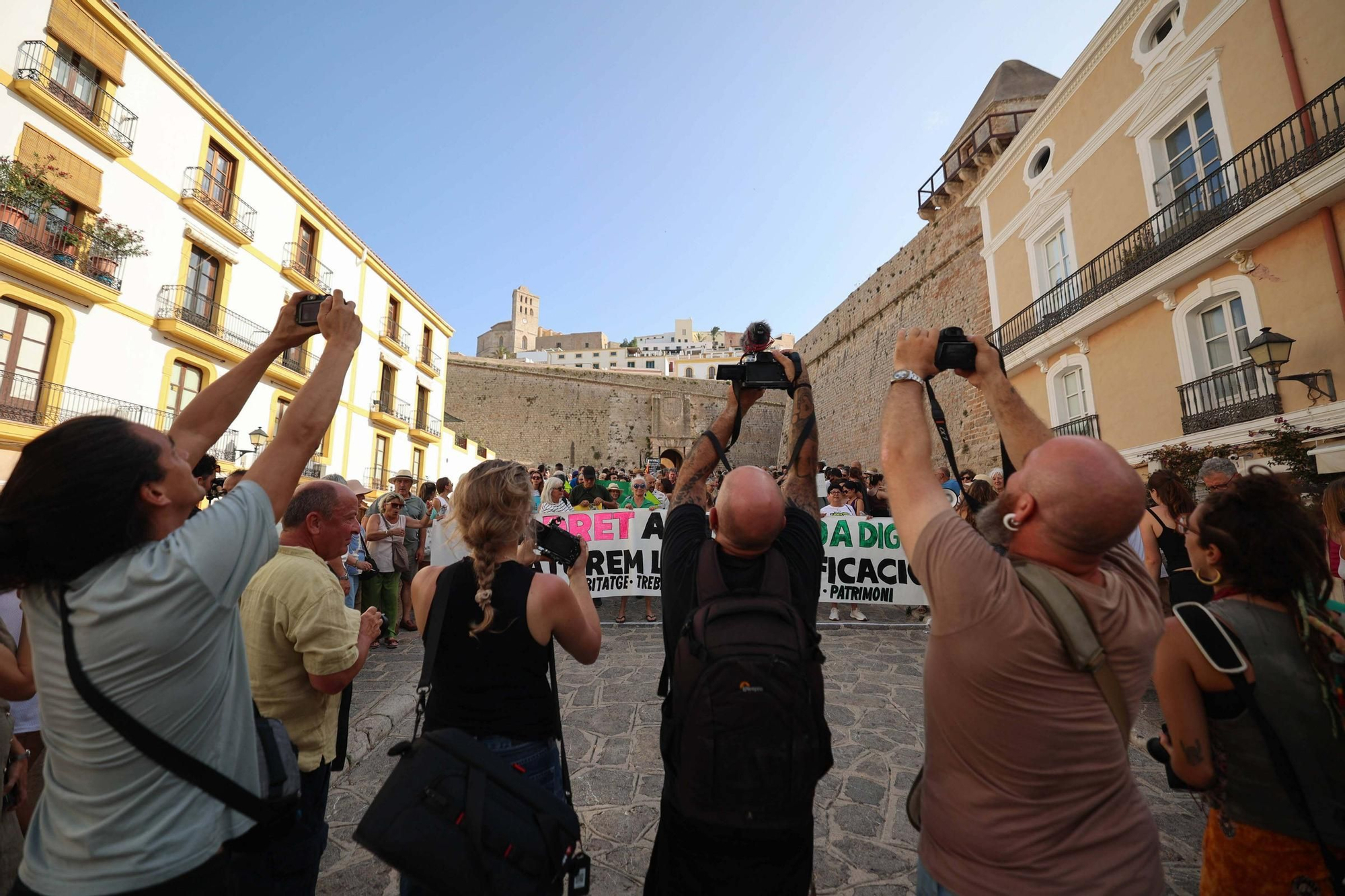 Manifestación contra la masificación turística en Ibiza