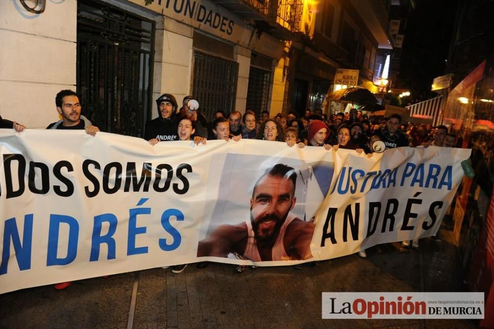 Protesta por la agresión a Andrés Martínez