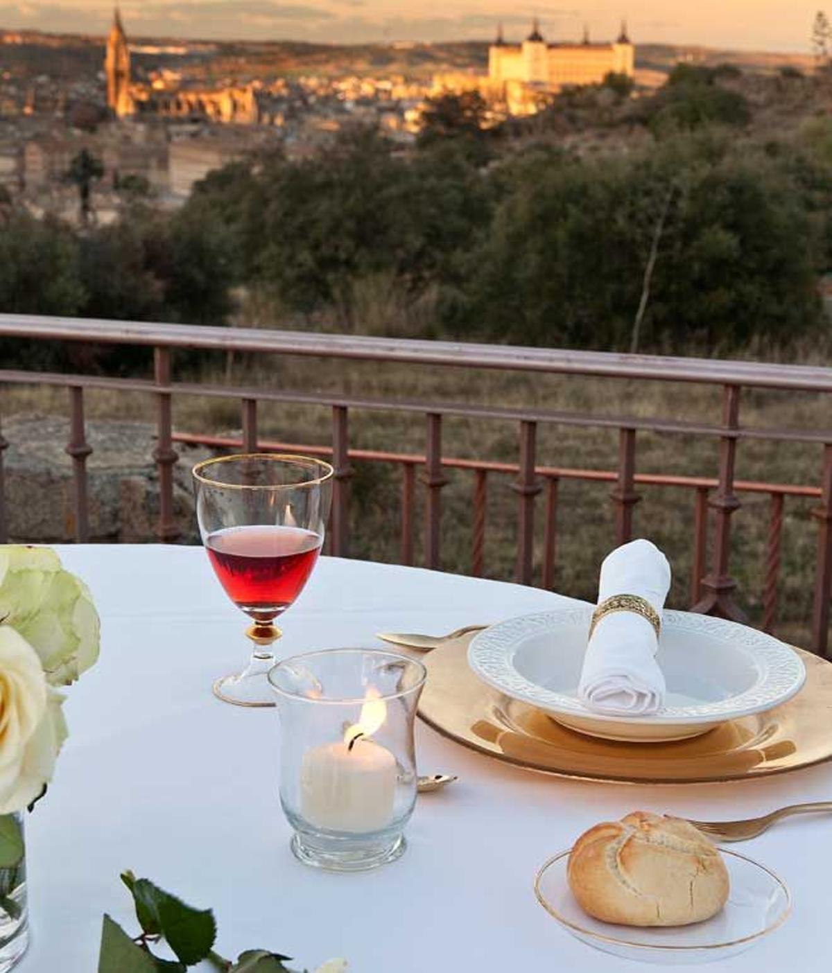 Terraza del Cigarral Doménico.