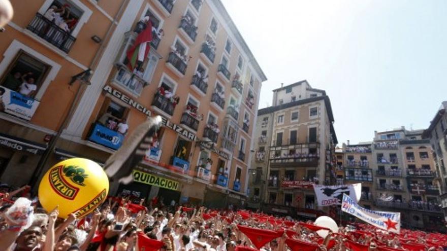 Chupinazo de los sanfermines 2013