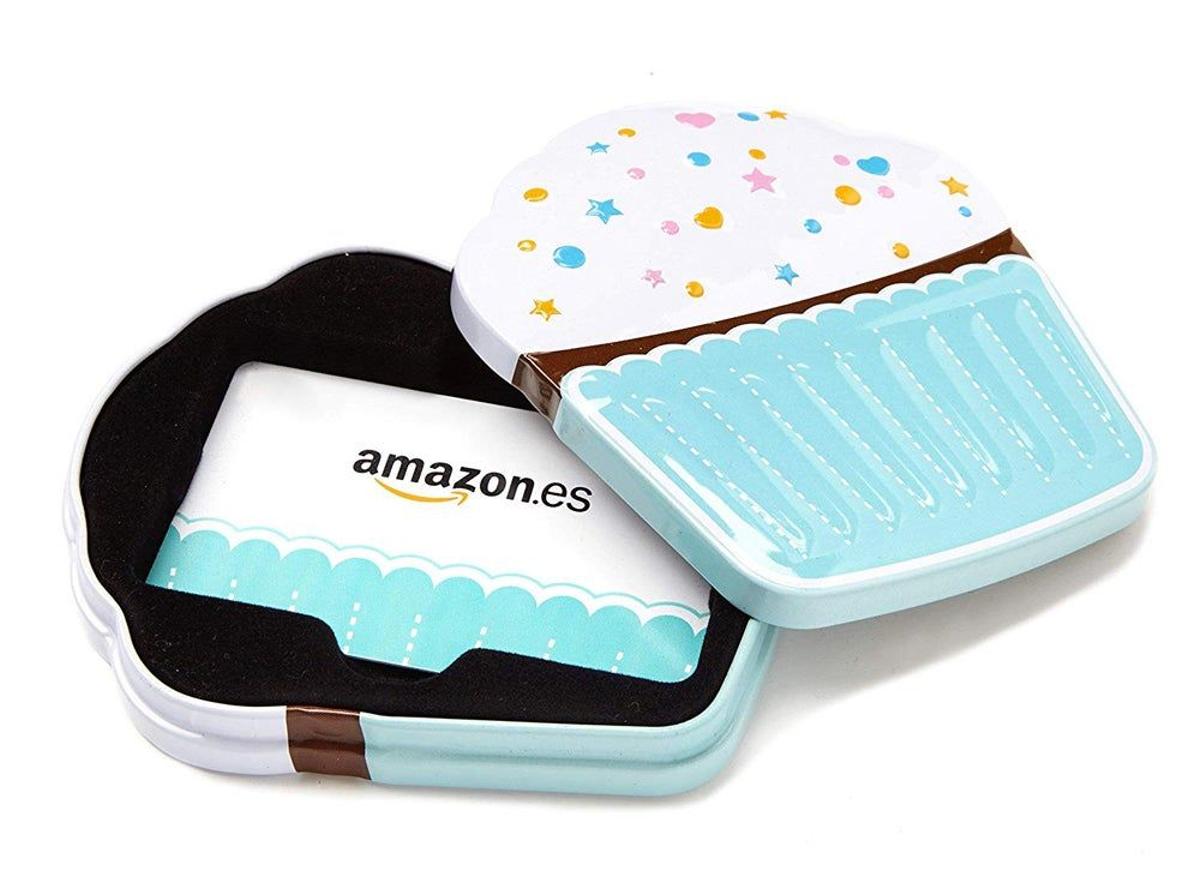 Estuche 'cupcake' con tarjeta regalo de Amazon (Precio: 20 euros)