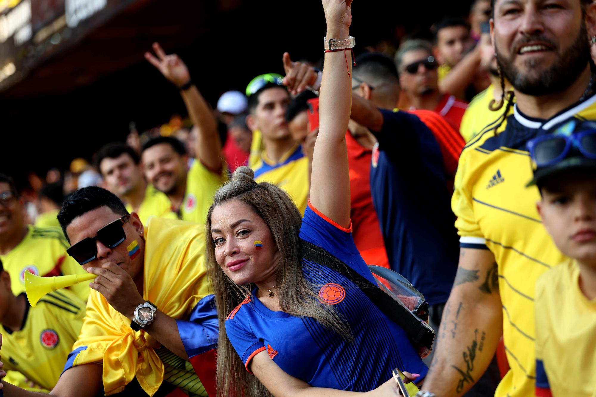 Colombia tiñó de amarillo las gradas de Mestalla