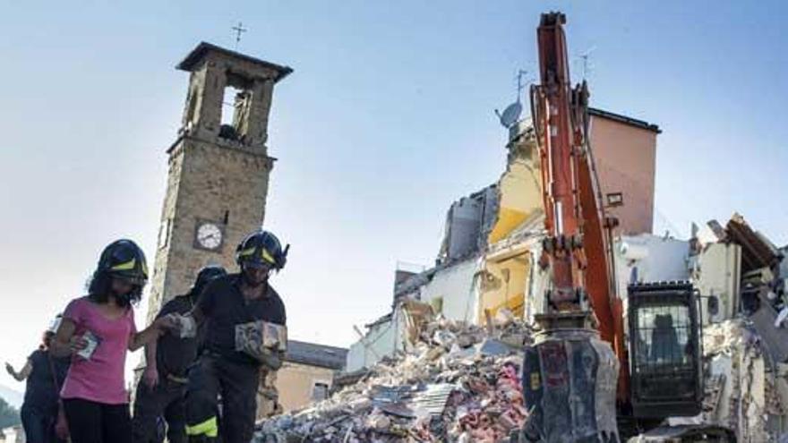 La localidad de Amatrice trata de recuperar la calma.