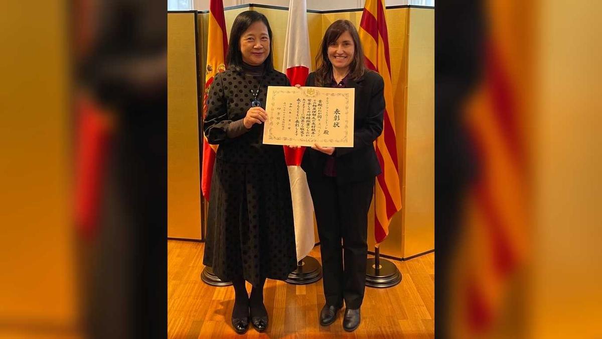 Feliu amb la cònsol del Japó.