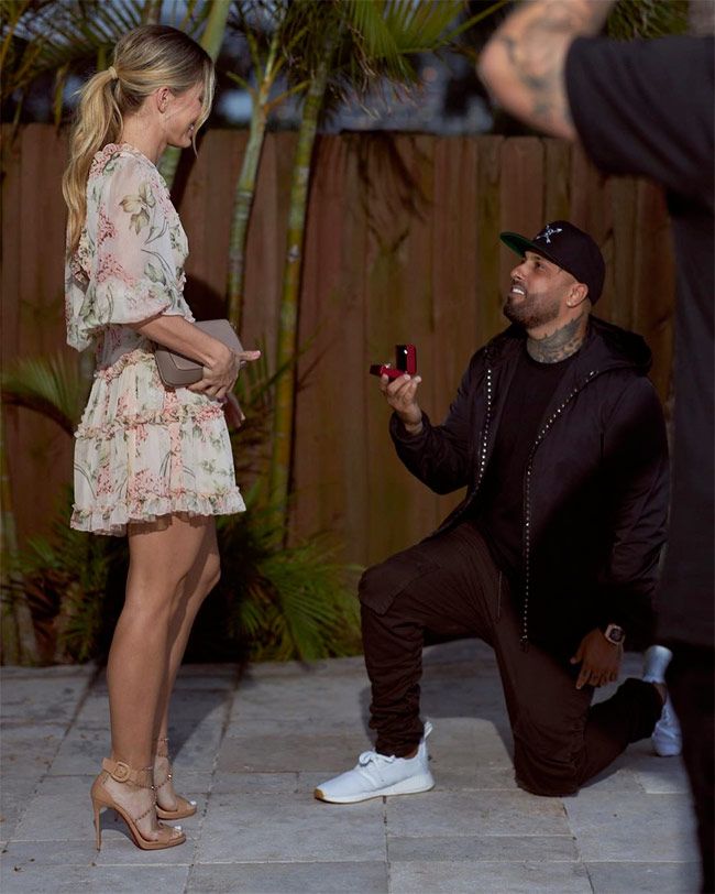 Nicky Jam le pide matrimonio a Cydney Moreau en San Valentín