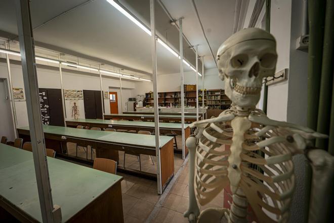 Aula de un instituto en Barcelona, este curso.