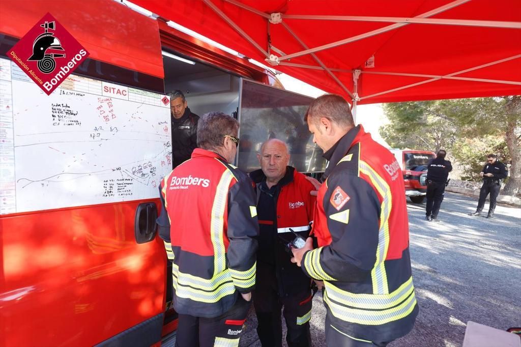 Estas son las imágenes del incendio de Altea Hills y el Mascarat