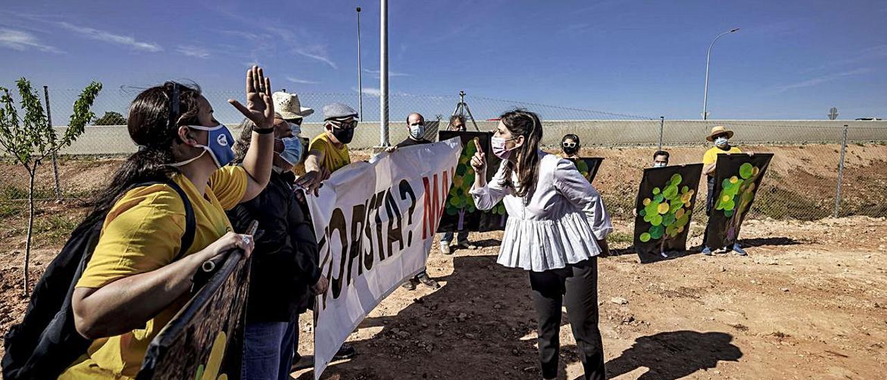 La peleona alcaldesa de Campos, Xisca Porquer (PP), hizo honor a su fama.