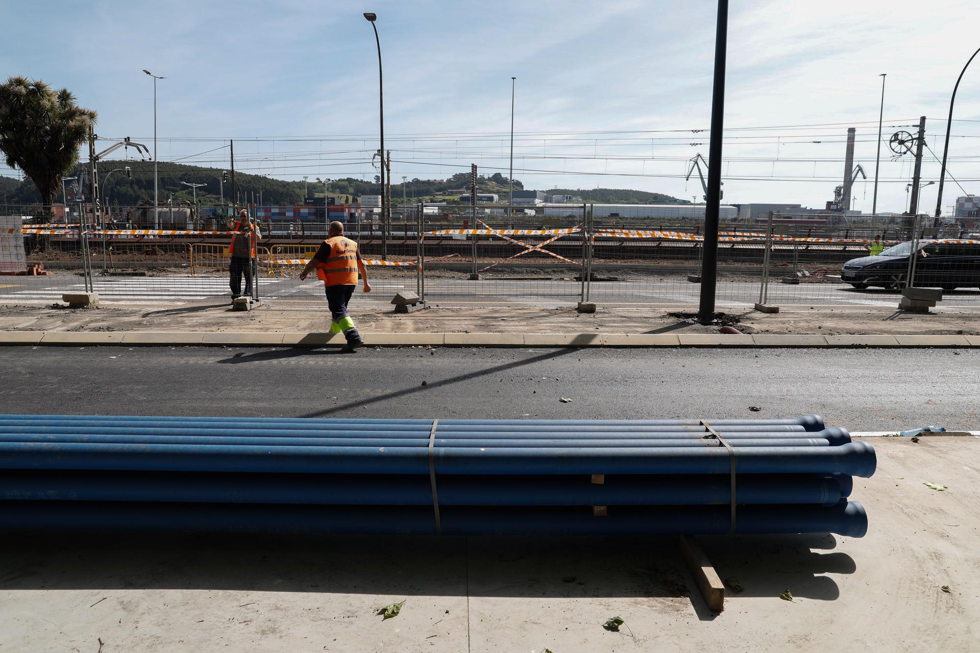 Así avanzan las obras del parque del Muelle