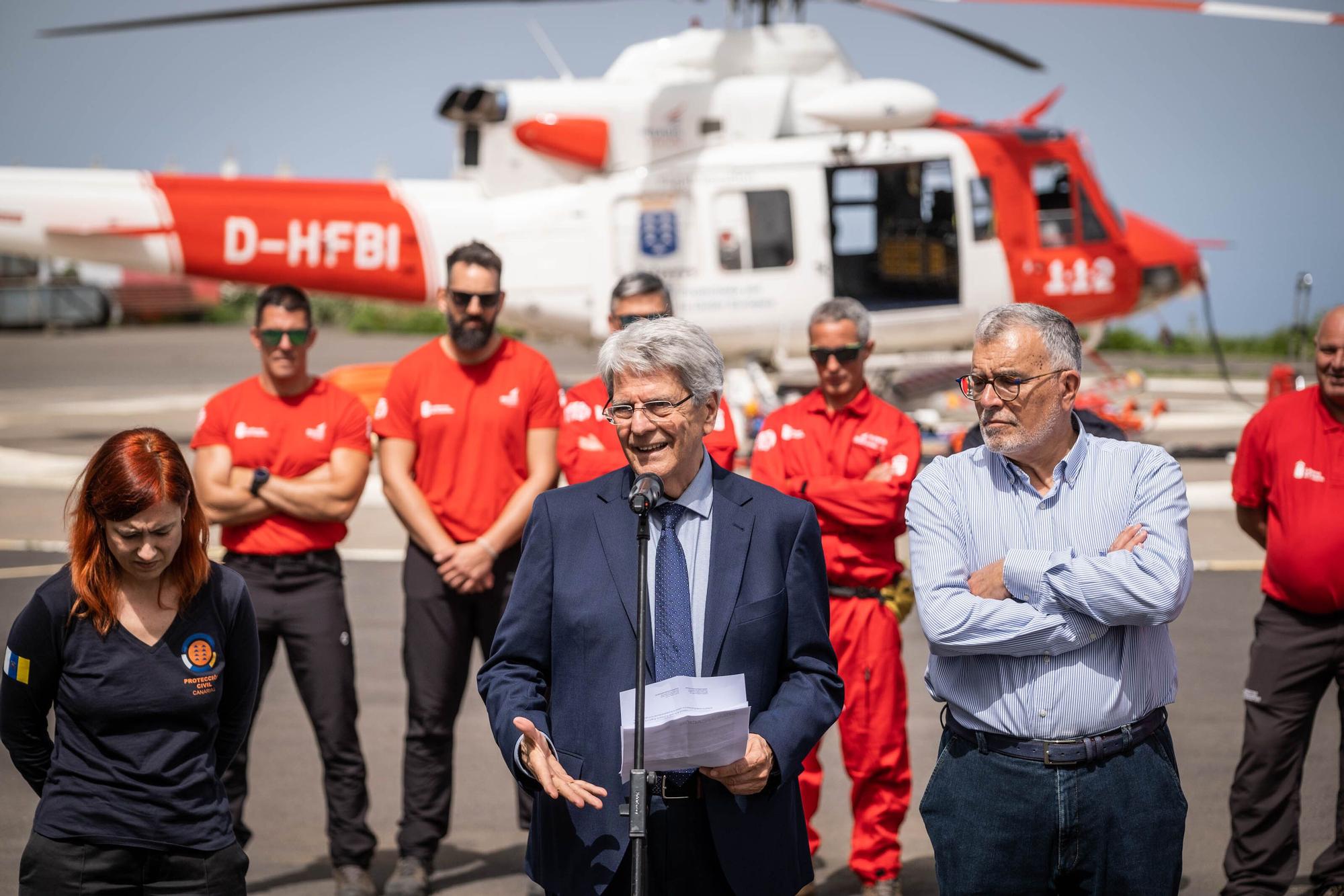 Presentación del nuevo modelo de helicópteros del Gobierno de Canarias