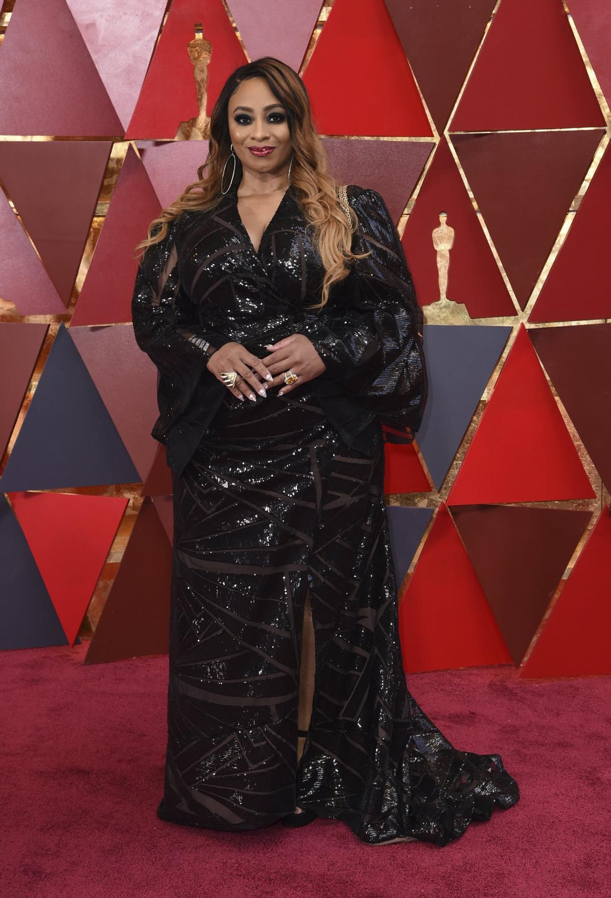 Taura Stinson y su túnica en los Oscar 2018