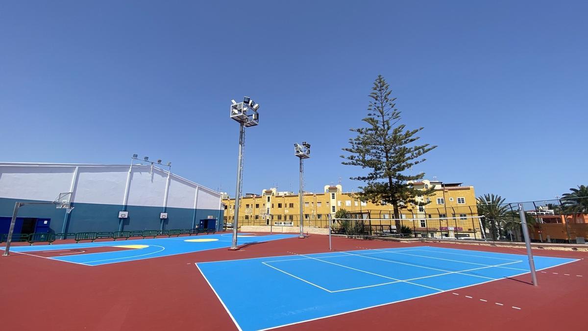 Imagen de la rehabilitación del Polideportivo García San Román.