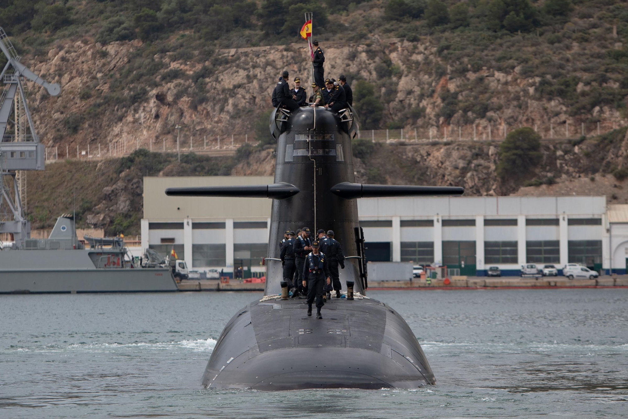 Así ha sido la visita del Rey Felipe VI en Cartagena para conocer el sumbarino S-81