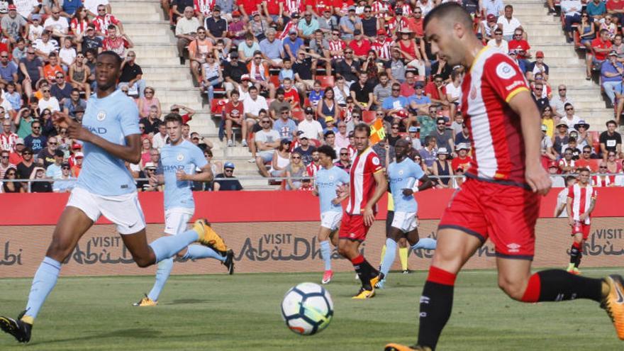 Una imatge del Girona-Manchester City jugat la setmana passada