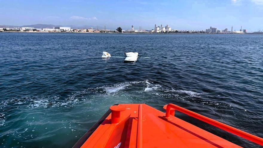 Rescatan a dos ocupantes de un hidroavión tras amerizar frente a la costa de Sagunt