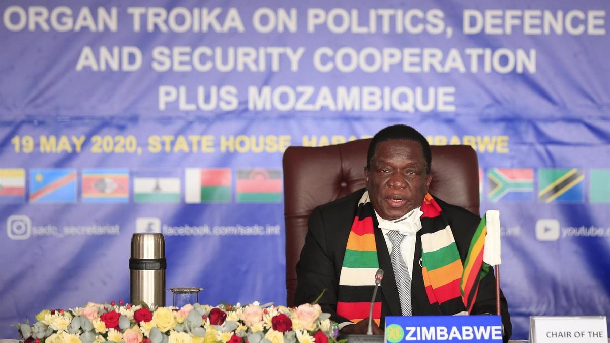 El presidente de Zimbabue, Emmerson Mnangagwa.