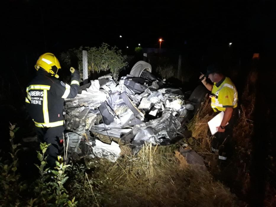 Muere el copiloto de un coche en Verín cuyo conductor triplicaba la tasa de alcoholemia