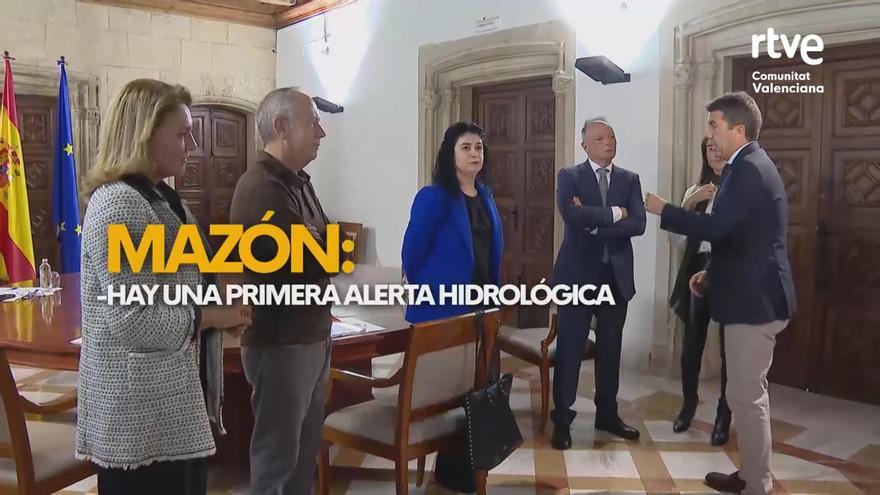 Un nuevo vídeo muestra que Mazón conocía las alertas hidrológicas a las 13.45 horas del 29-O