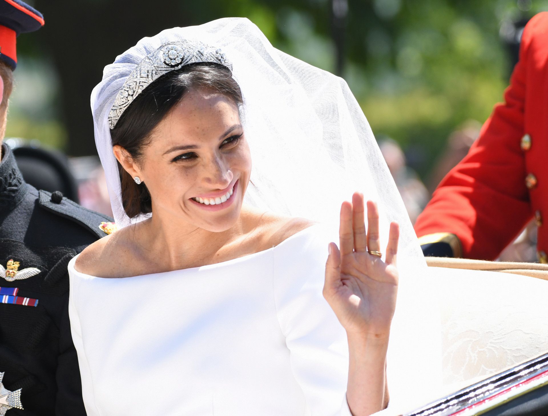 Meghan Markle vestida de novia