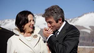 Ricardo Darín y Paulina García, en ’La cordillera’.