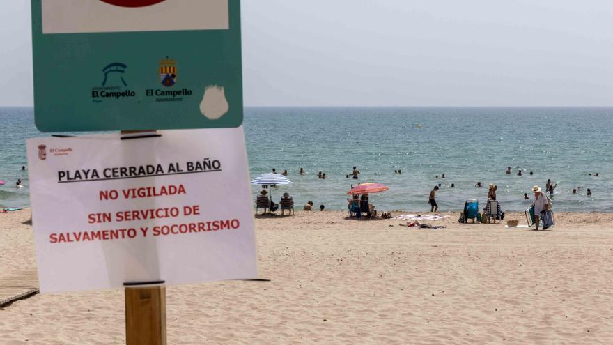Sin socorristas y prohibido el baño en las Playas de El Campello