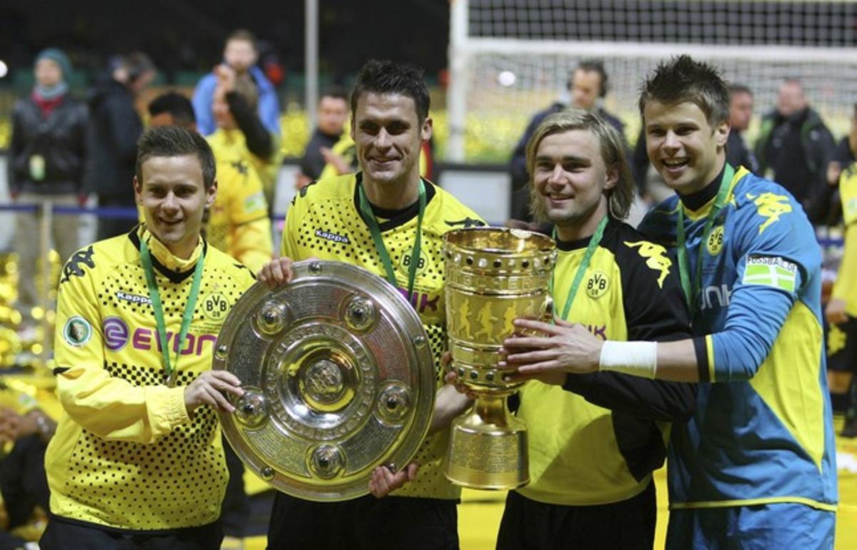 El Borussia Dortmund celebró el doblete