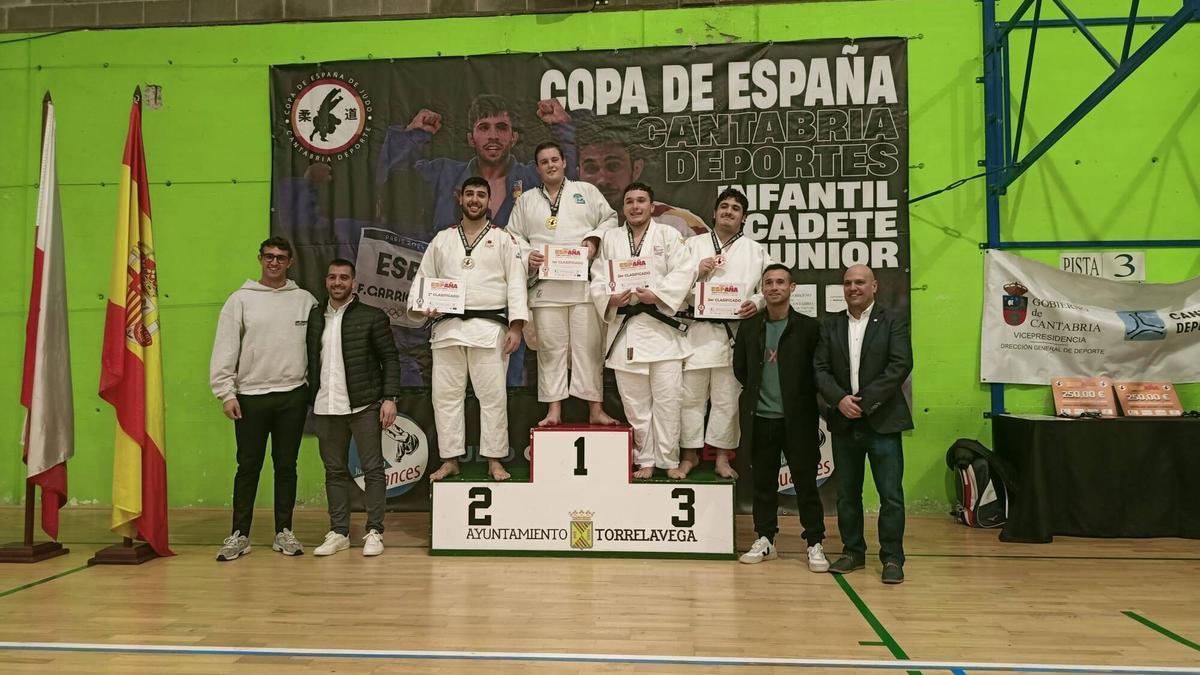 Podio de más 100 kilos en la Copa de España junior de judo