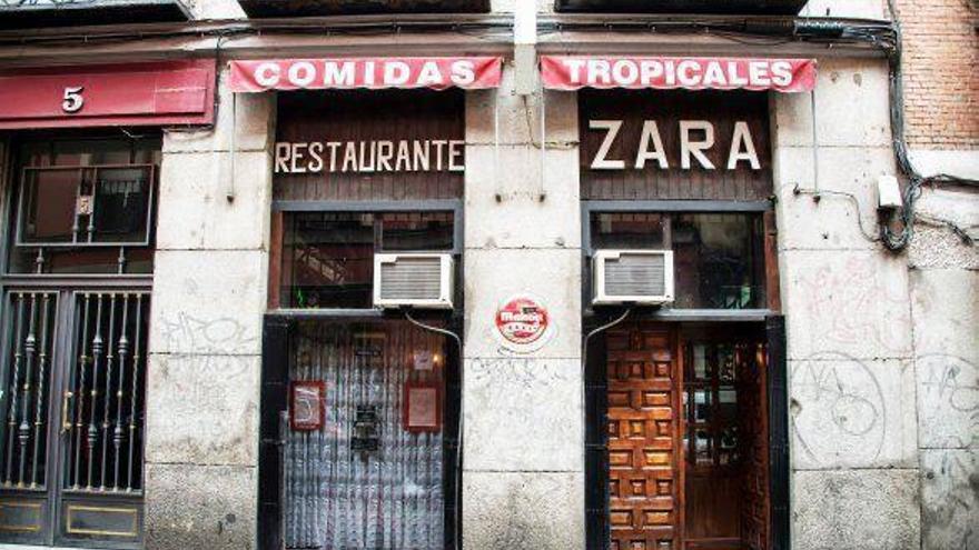 El local original del Restaurante Zara, en la madrileña calle Infantes. 