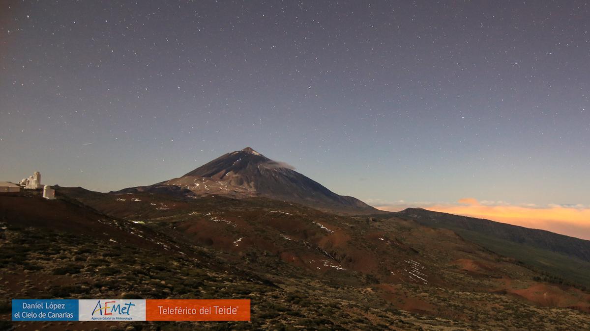 Amanecer en el Parque Nacional del Teide este jueves, 23 de marzo de 2022.