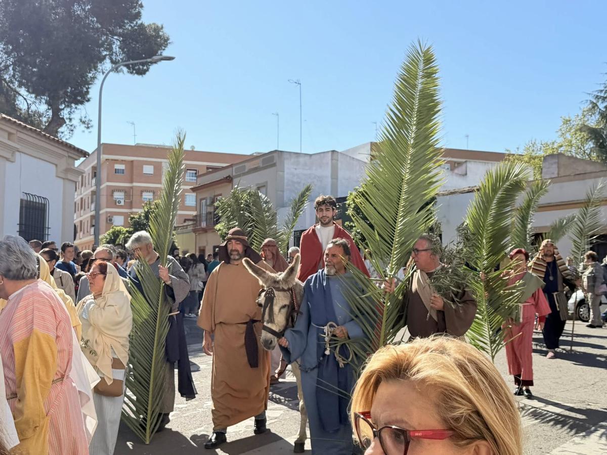 Procesión de La Borriquita desde San Roque en Domingo de Ramos