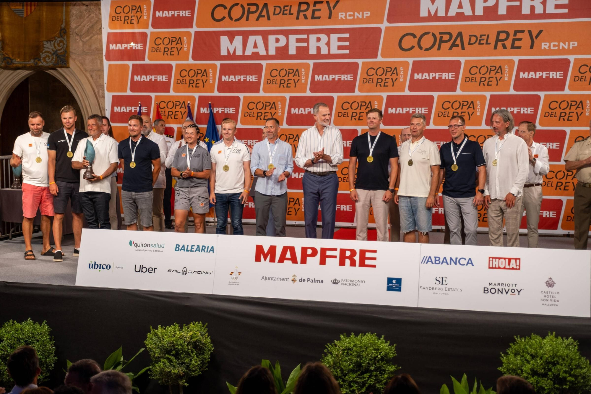 FOTOS | El Rey Felipe en la entrega de premios de la Copa del Rey de vela