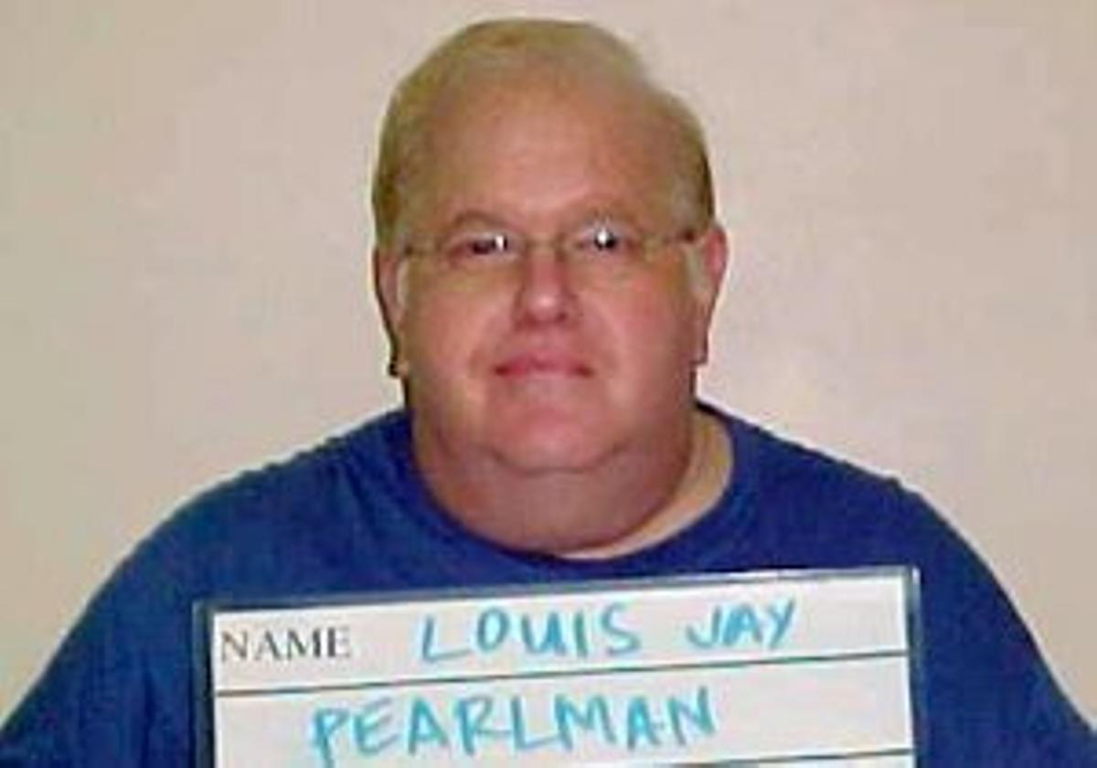 La foto policial de Pearlman tras su arresto.
