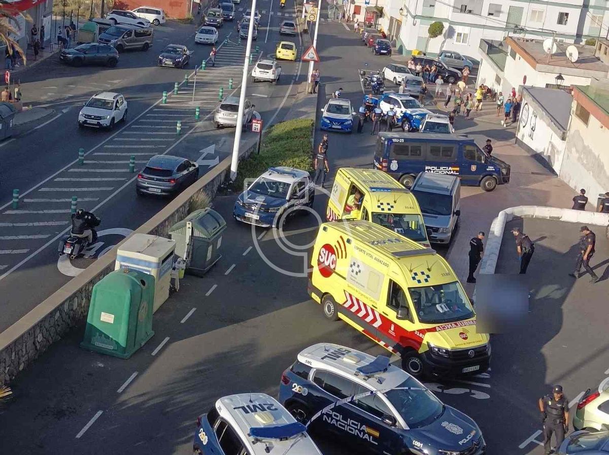 Despliegue policial ante el asesinato de Josué 'el Conejero'.
