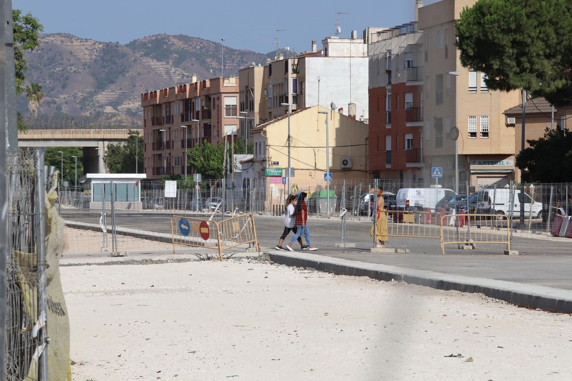 Abiertos seis nuevos pasos tras el soterramiento del ferrocarril en Murcia