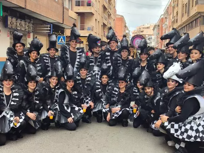 Algunas de las imágenes de la Cabalgata fallera de Sagunt