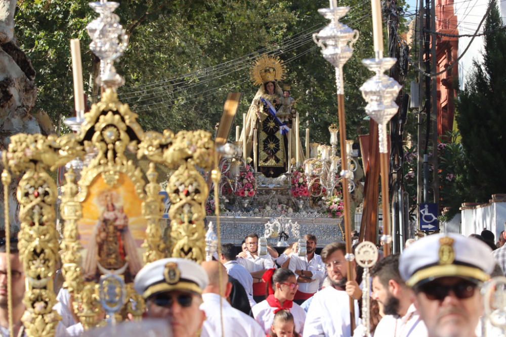 Las imágenes de la procesión de la Virgen del Carmen en el barrio de Pedregalejo.