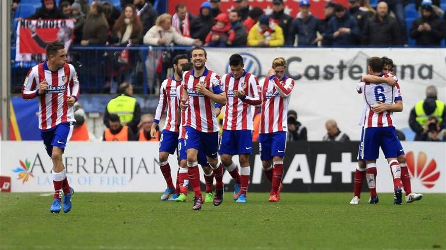Koke dirige una victoria a balón parado del Atlético (2-0)