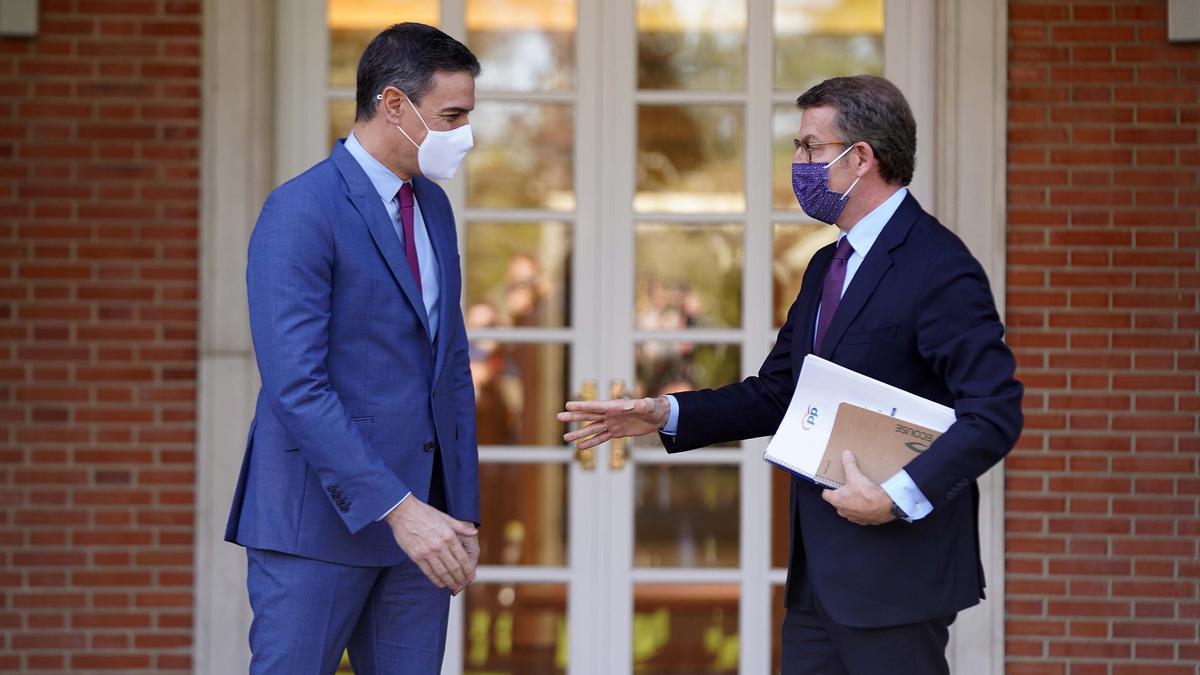 Pedro Sánchez y Alberto Núñez Feijóo.