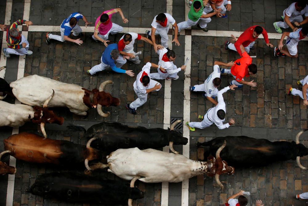 El cuarto encierro, rápido y limpio.