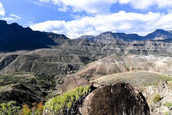 GRAN CANARIA 26-01-2019  SANTA LUCIA DE TIRAJANA-SAN BARTOLOME DE TIRAJANA. Fotos al macizo de Amurga. Fotos a los terrenos de la familia de Román comprados por el Cabildo.  FOTOS: JUAN CASTRO