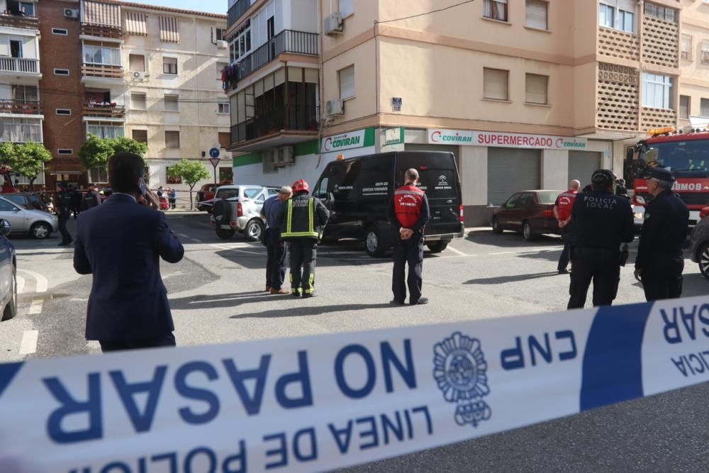 Las llamas se declaraban en la octava planta de un edificio situado en la Plaza de Ronda, en el distrito de Ciudad Jardín