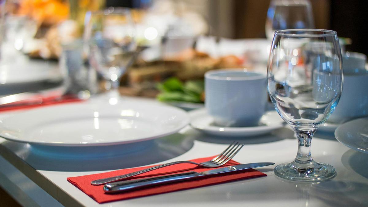 La mesa de un restaurante.