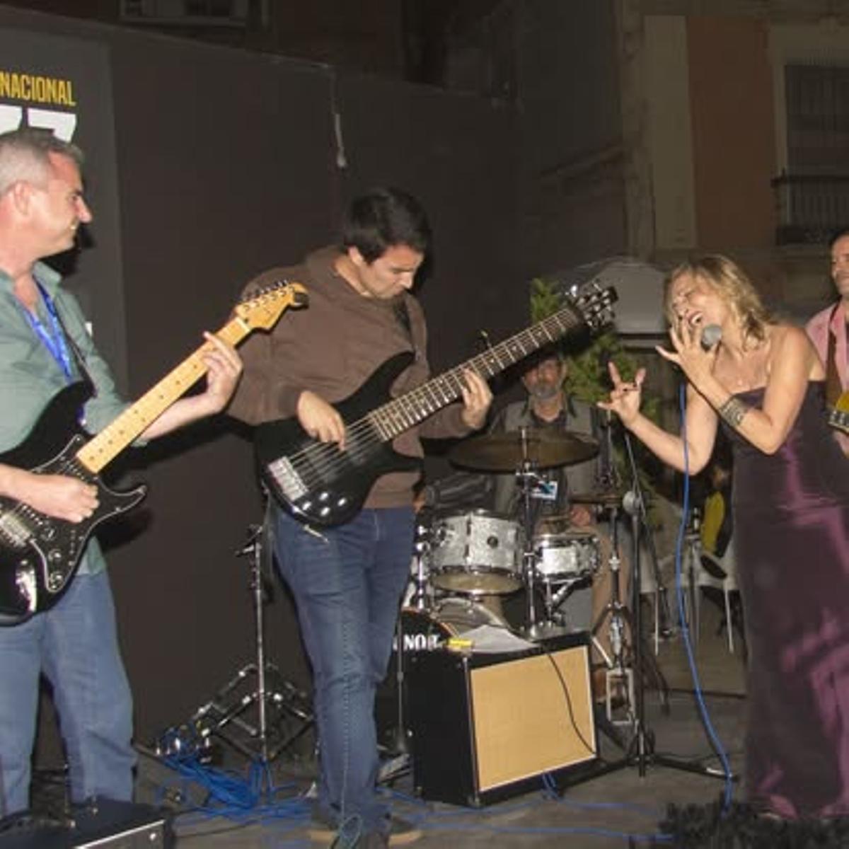 Imagen del primer JazzDay en la calle, en la Plaza Santa María durante el 2019