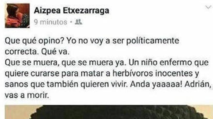 Las redes arden contra una antitaurina que deseó la muerte a un niño con cáncer