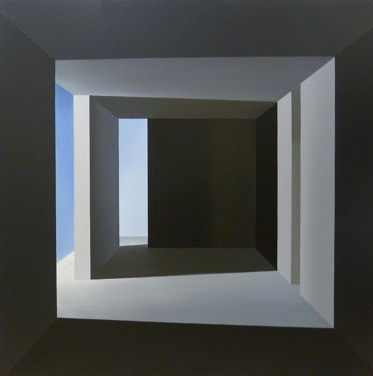 2. A distant utopia   100 x 100 cm   Acrílico sobre lienzo