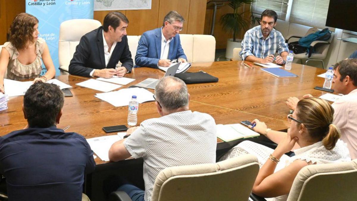 Las OPAS trasladando sus peticiones al consejero. | Junta de Castilla y León